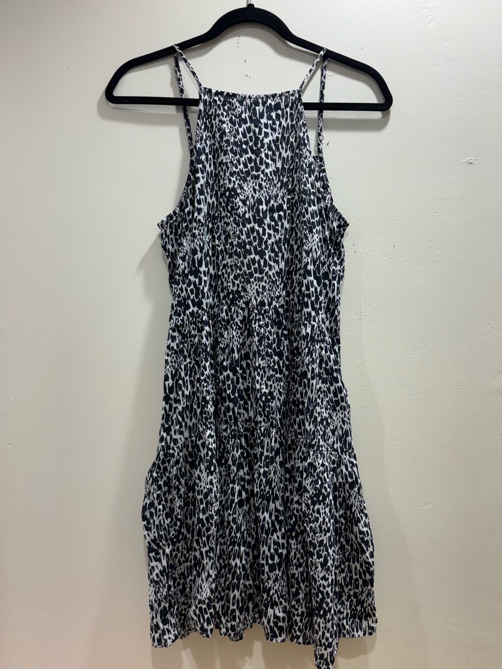 Abercrombie & Fitch Animal Print Tiered Dress Size M